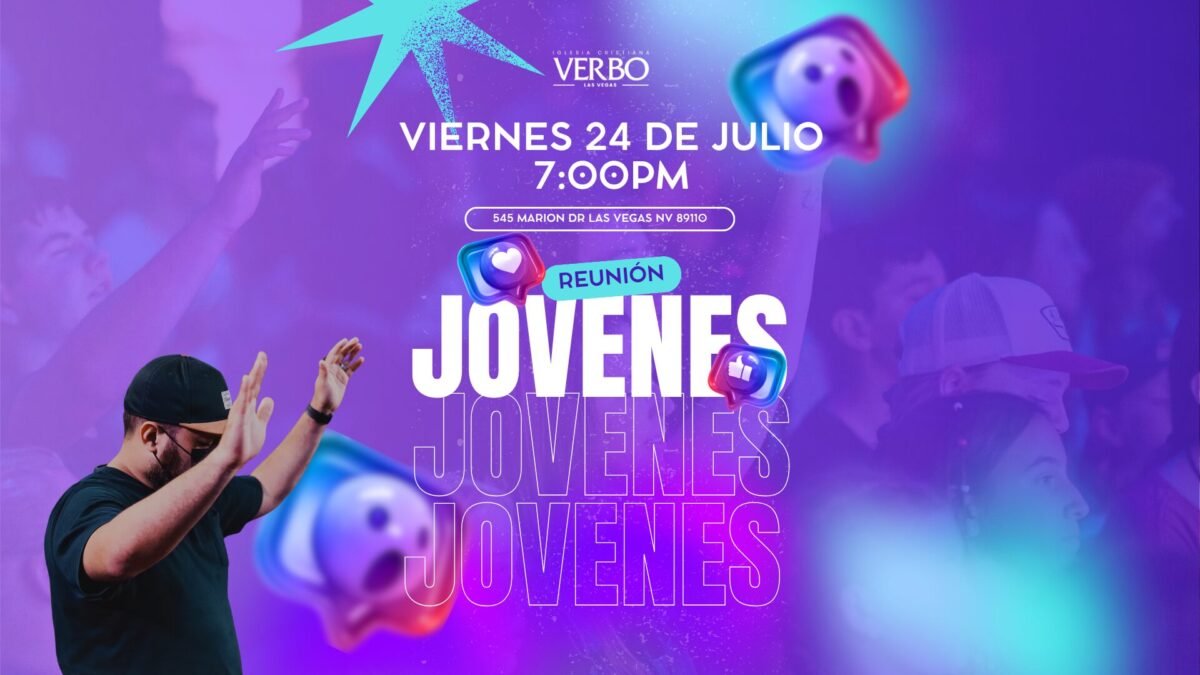 Historia de Instagram reunión jóvenes iglesia y adolescentes iglesia dinámico morado - 1